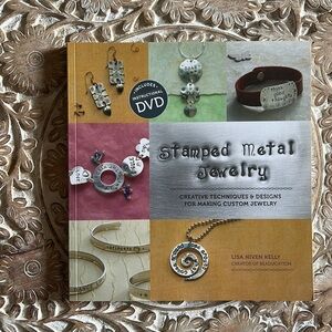 BOOK Stamped Metal Jewelry by Lisa Niven Kelly Color Photos Instructional CD
